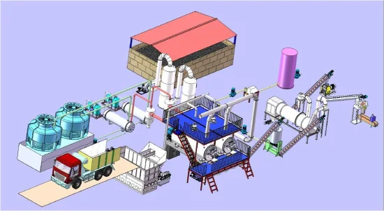 Máquina para fazer farinha de carne e farinha de ossos com resíduos de animais e planta de processamento